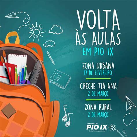 Prefeitura De Pio Ix Divulga Cronograma De Volta As Aula Graus O