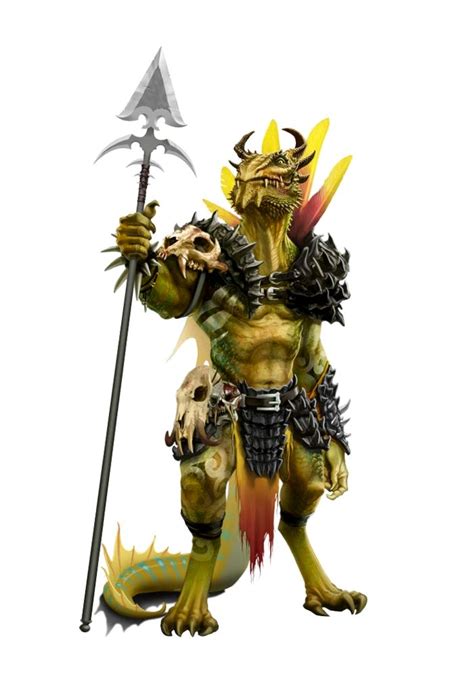 Male Iruxi Lizardfolk Fighter Chief Pathfinder 2E PFRPG DND D D 3 5