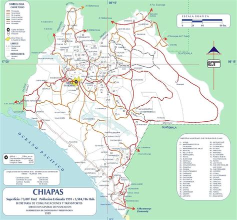 Mapa De Chiapas