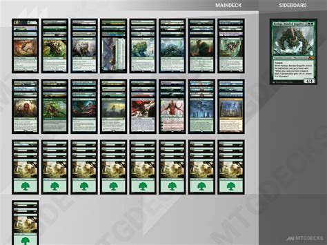 Historic Brawl HB Mono Green Ramp Deck By Puckeroo MTG DECKS