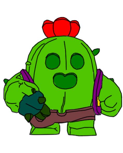 Fan Art Spike Brawl Stars Dessin Spike Brawl Stars En 3d