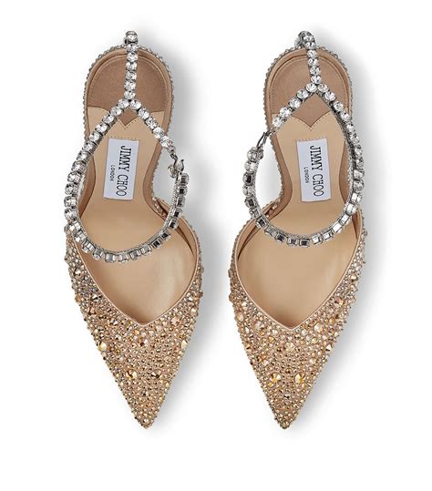 Womens Jimmy Choo Multi Saeda 100 Crystal Embellished Pumps Harrods UK