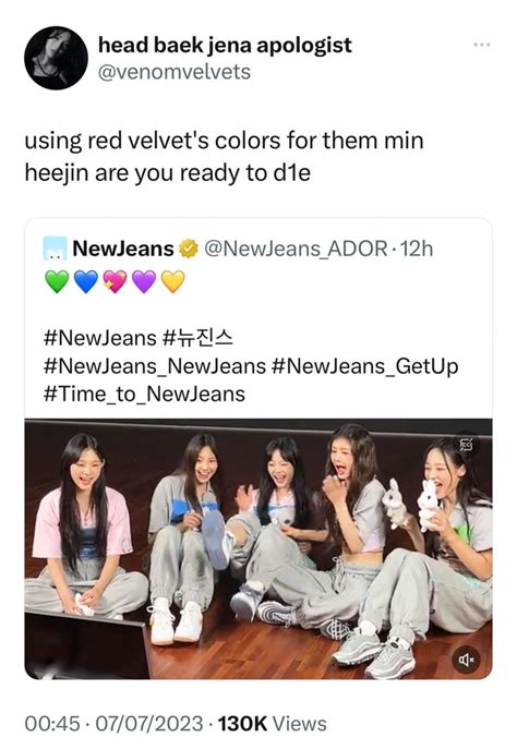 Newjeans And Red Velvet Strongly Similar Due To Min Hee Jins