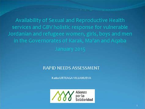 Document Availability Of Sexual And Reproductive Health Services And