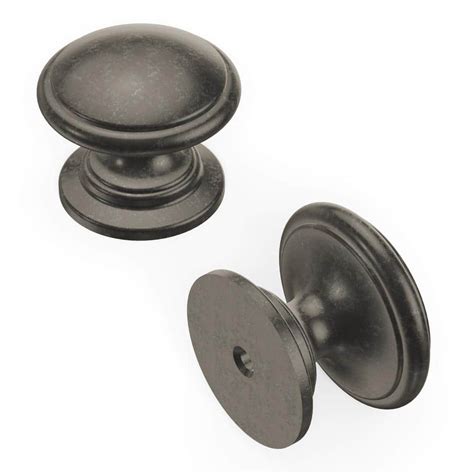 Hickory Hardware Williamsburg 1 14 In Black Nickel Vibed Cabinet Knob