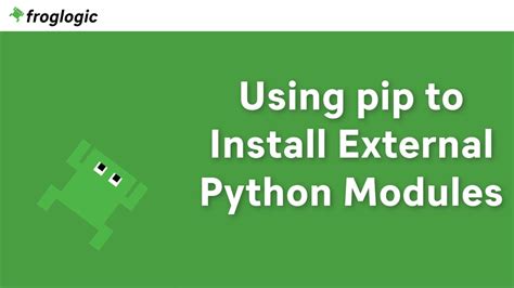 Using Pip To Install External Python Modules Tutorial Squish Gui Tester Youtube