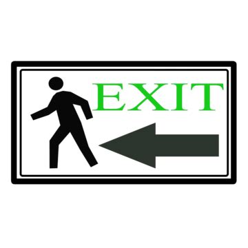 No Exit Determination Painting Sign Vector, Determination, Painting, Sign PNG and Vector with ...