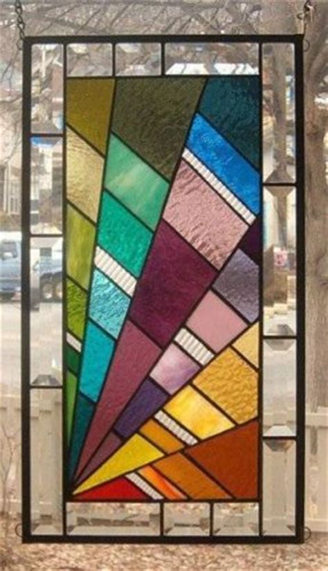 A STEP ABOVE Stained Glass Window Panel Signed And Dated Glas