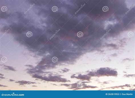 Cloudy Sky at dusk stock image. Image of scenic, abstract - 262819953