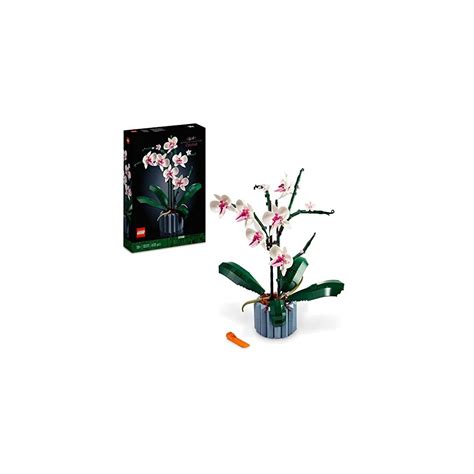 Lego 10311 Icons Orchid Artificial Plant Building Set With Flowers Home Décor Accessory For