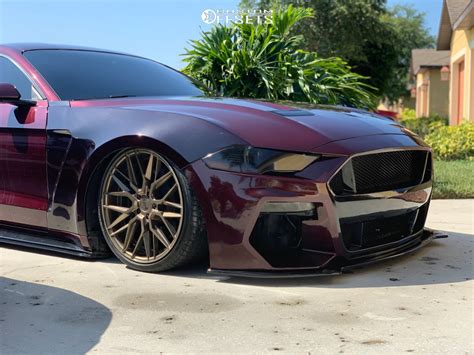 2018 Ford Mustang Niche Gamma Air Lift Performance Custom Offsets