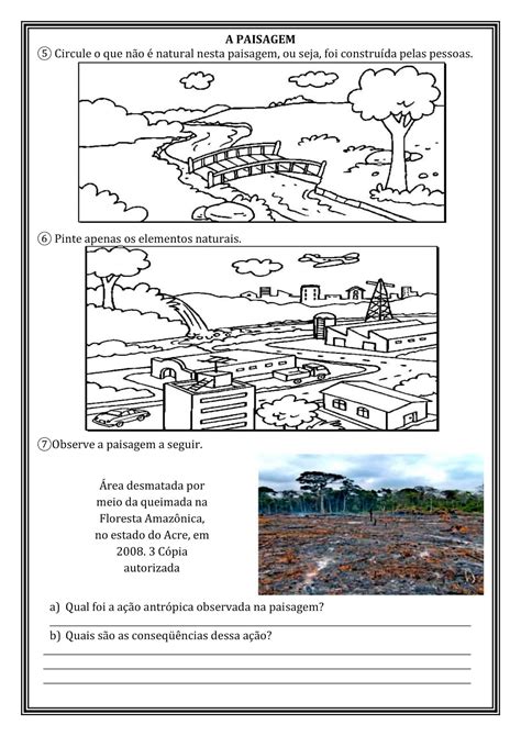 Atividade De Geografia Sexto Ano Librain