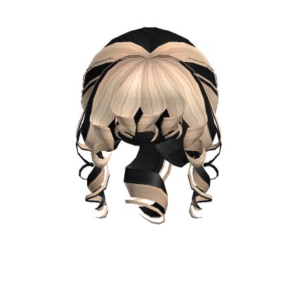 Low Curly Locks Bun In Black Blonde S Code Price RblxTrade