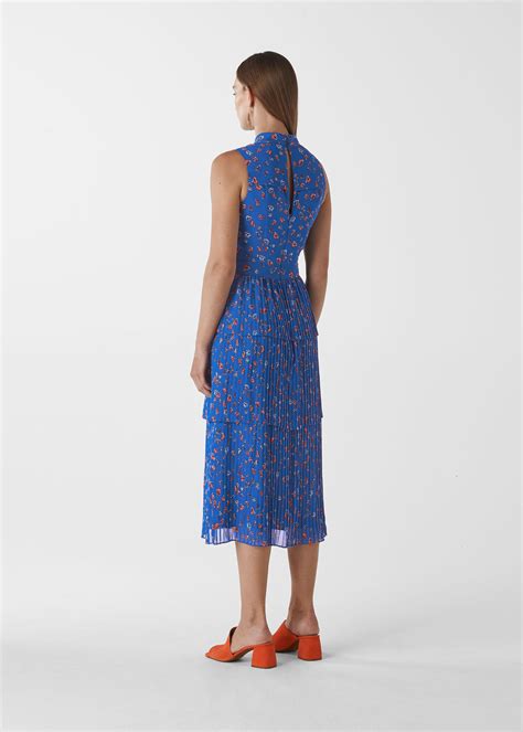 Bluemulti Ditsy Floral Tiered Dress Whistles