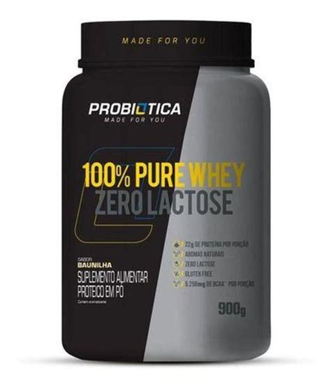 Whey Protein Pure Zero Lactose G Probi Tica Massa Muscular