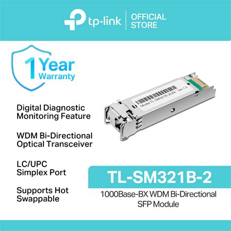 TP-Link | TL-SM321B-2 | 1000Base-BX | WDM | Bi-Directional | SFP ...