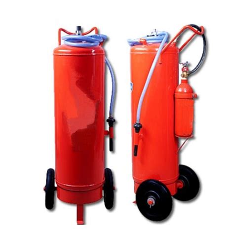 Red Steel Trolley Mounted Fire Extinguisher Certification Isi Certified At Best Price In Ranchi