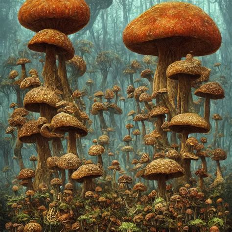 Krea The Big Mushroom A Beautiful Hyper Realistic Detailed Concept