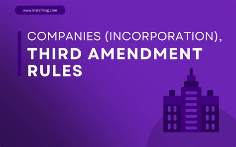 Companies Incorporation Third Amendment Rules