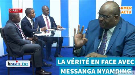 La Vérité en Face avec le Professeur Messanga NYAMDING du Dimanche 05