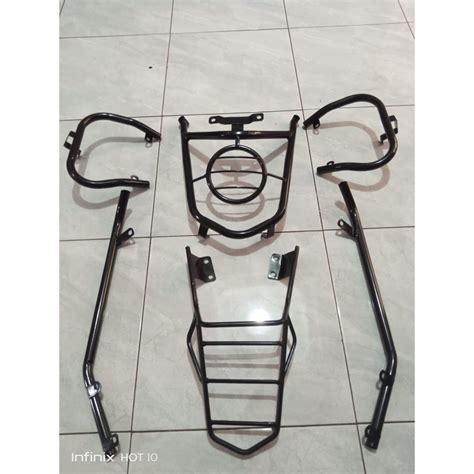 Jual Tubular Crash Bar Guard Set Frame Slider Pelindung Body X Ride Old