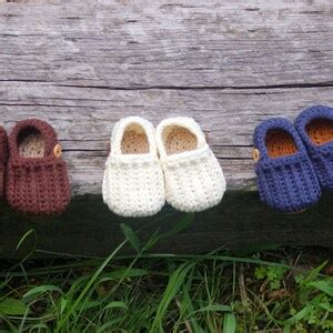 Baby Boy Booties CROCHET PATTERN for Easy on Loafers Crochet Pattern ...