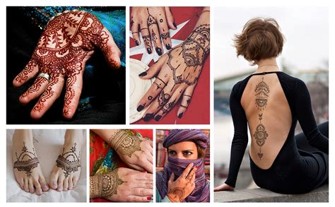 Tempor Re Tattoos Blatt Henna Tattoo Schablone Kit Indischer