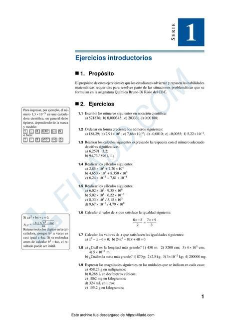 Cátedra Única de Química CBC Leidy L uDocz