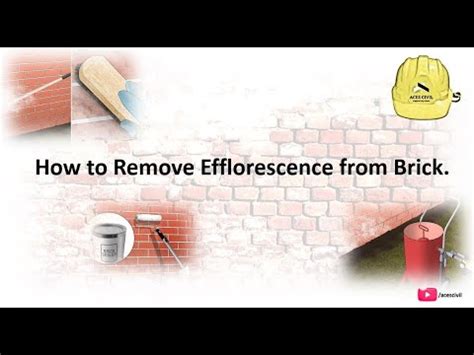 How To Remove Efflorescence From Brick YouTube