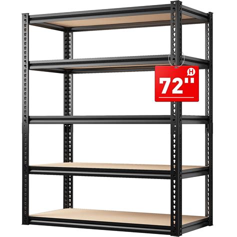 Reibii Garage Shelving Lbs Storage Shelves Heavy Duty Shelving