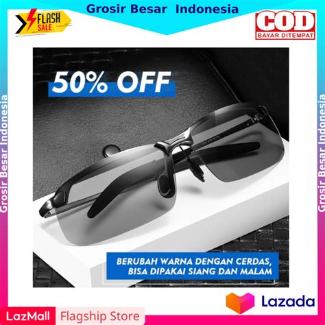 ORIGINAL Kacamata Pria Polarized Potocromic Original Panser Ikan