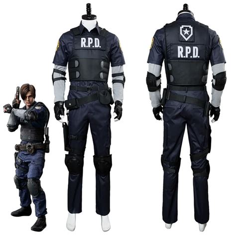 Video Game Resident Evil 2 Cosplay Remake Leon Scott Kennedy Costume