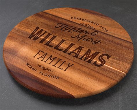 Personalized Lazy Susan, Wedding Gift, Personalized Wedding Gift, Anni – The Sinclair Company