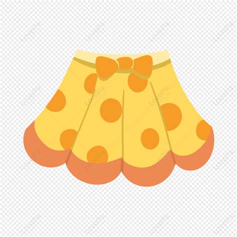 Cute Cartoon Orange Skirt Cute Orange Cartoon Skirt Short Skirt Png