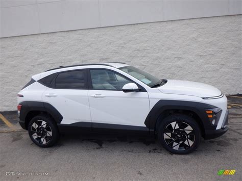 Atlas White 2024 Hyundai Kona Sel Awd Exterior Photo 146741509