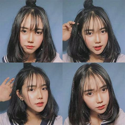 Rambut Pendek Dengan Bang Korea Jane Lyman