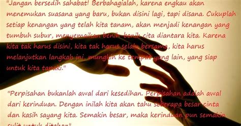kata perpisahan menyentuh hati