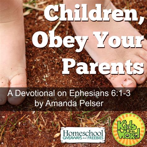 Children, Obey Your Parents Devotional