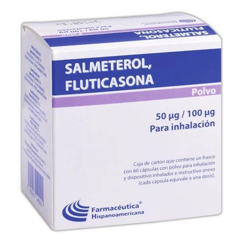 Salmeterol Fluticasona 50 100mcg Inhalador