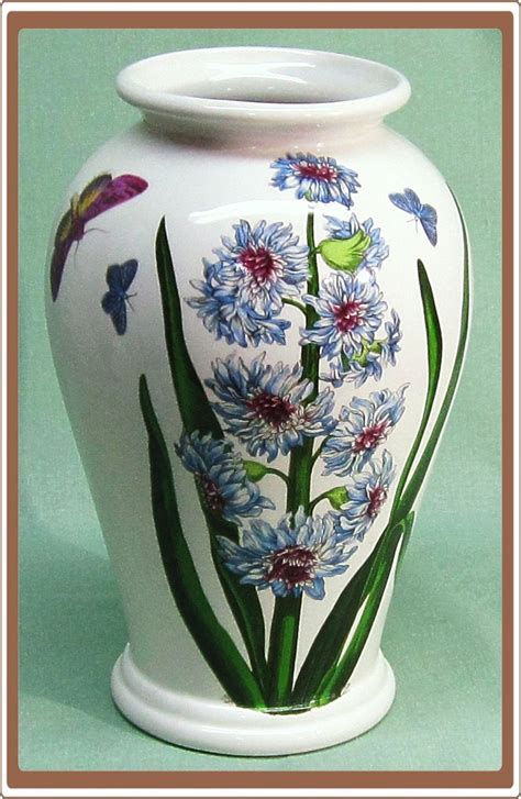 Vintage Portmeirion Botanic Garden Vase Blue Flowers And Butterflies