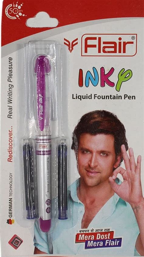 Flair Inky Liquid Fountain Pen Pack Of Blue Amazon In Office