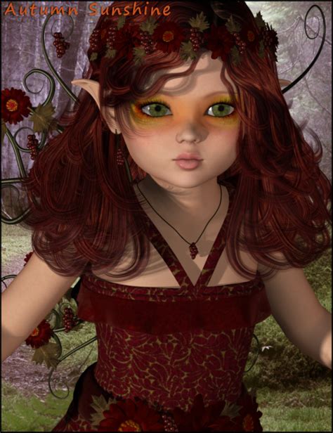 Autumn Sunshine Fairy K4 Daz 3d