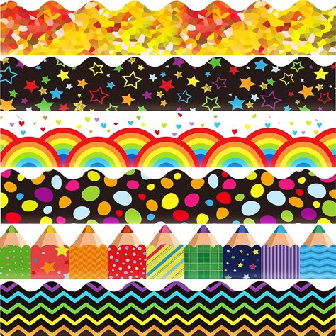 Geyee 84 Pieces 83 Feet Classroom Bulletin Board Borders