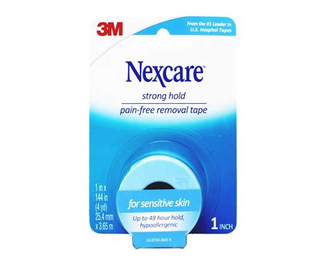 3m Slt 1 Nexcare Sensitive Skin First Aid Tape 1 In X 4 Yd One Roll