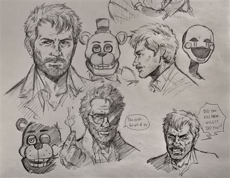 Henry Emily sketch page. - Dobermutt