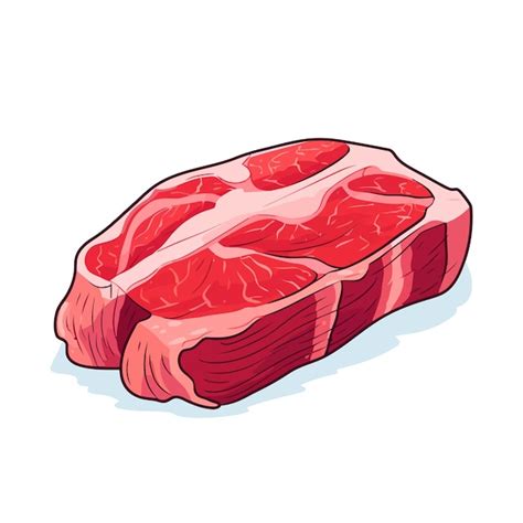 Bife De Carne Crua Fatia De Carne Fresca Isolada Em Fundo Branco