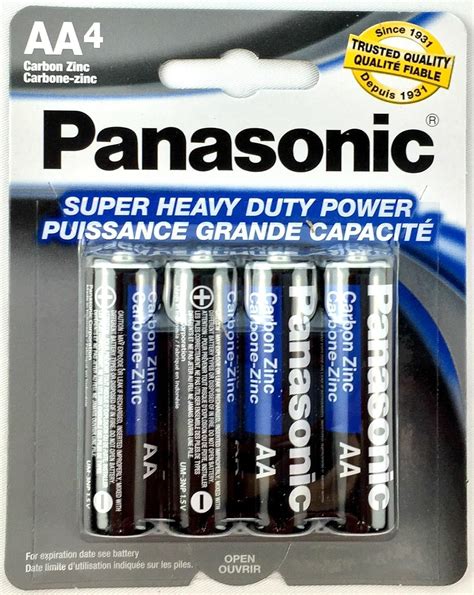 4pc Panasonic Aa Batteries Super Heavy Duty Power Carbon Zinc Double A Battery 15v