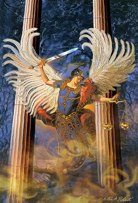 Archangel Raguel Painting by Steve Roberts - Pixels