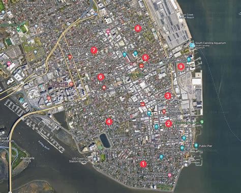 Map Of Downtown Charleston Sc StepMap Charleston, SC Landkarte