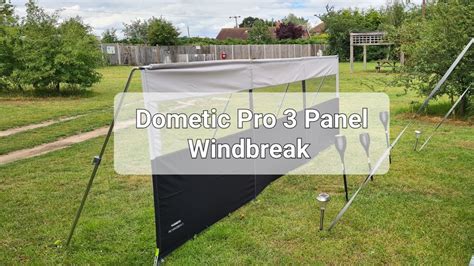 Dometic Pro Panel Poled Windbreak Youtube